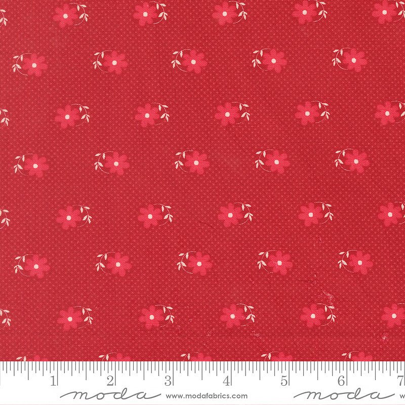 Petals & Polka Dots Pinwheel Florals Rose - Moda from Fort Worth Fabric Studio