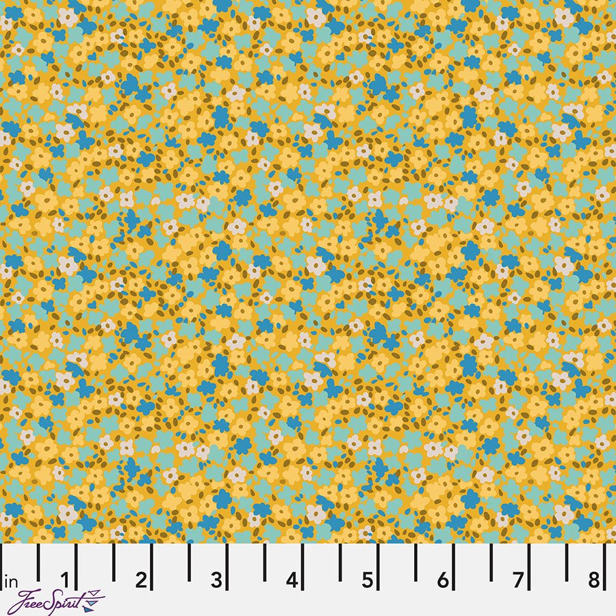 Petite Prints Ditsy Chamomile - Free Spirit from Fort Worth Fabric Studio