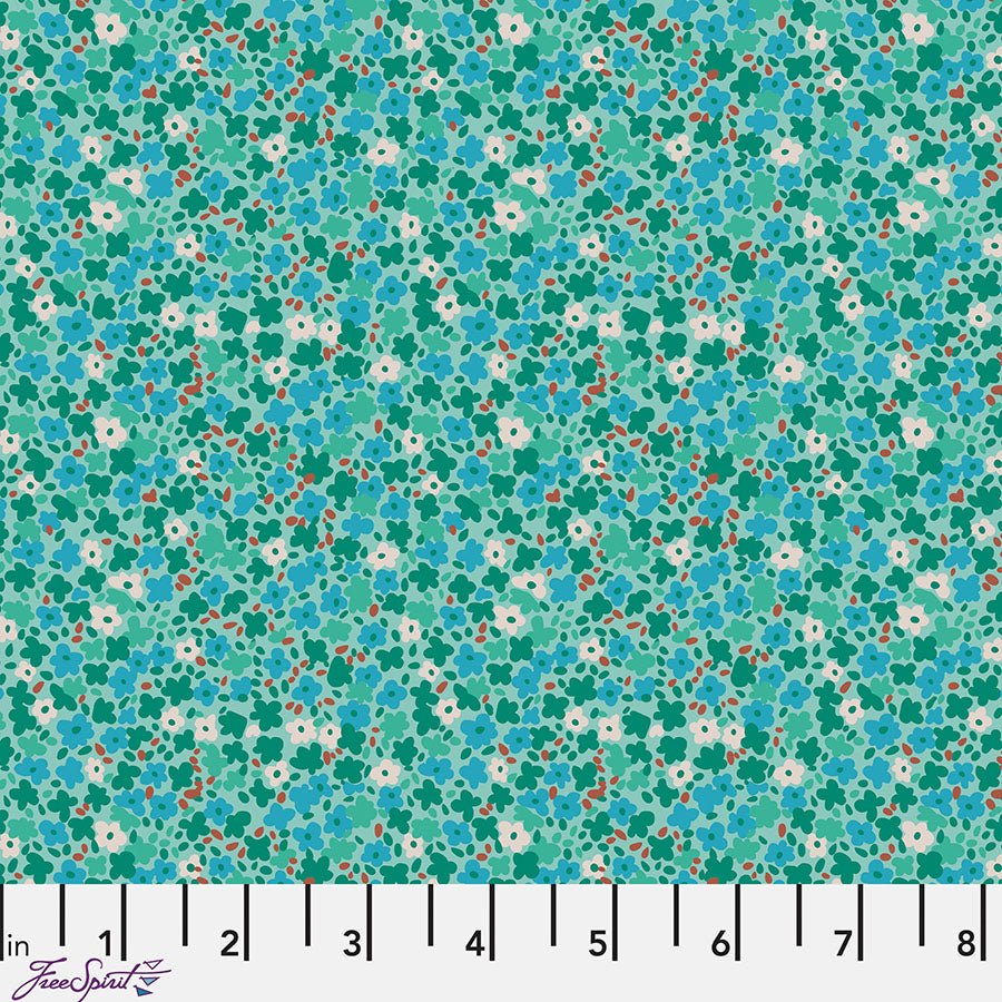 Petite Prints Ditsy Mint - Free Spirit from Fort Worth Fabric Studio