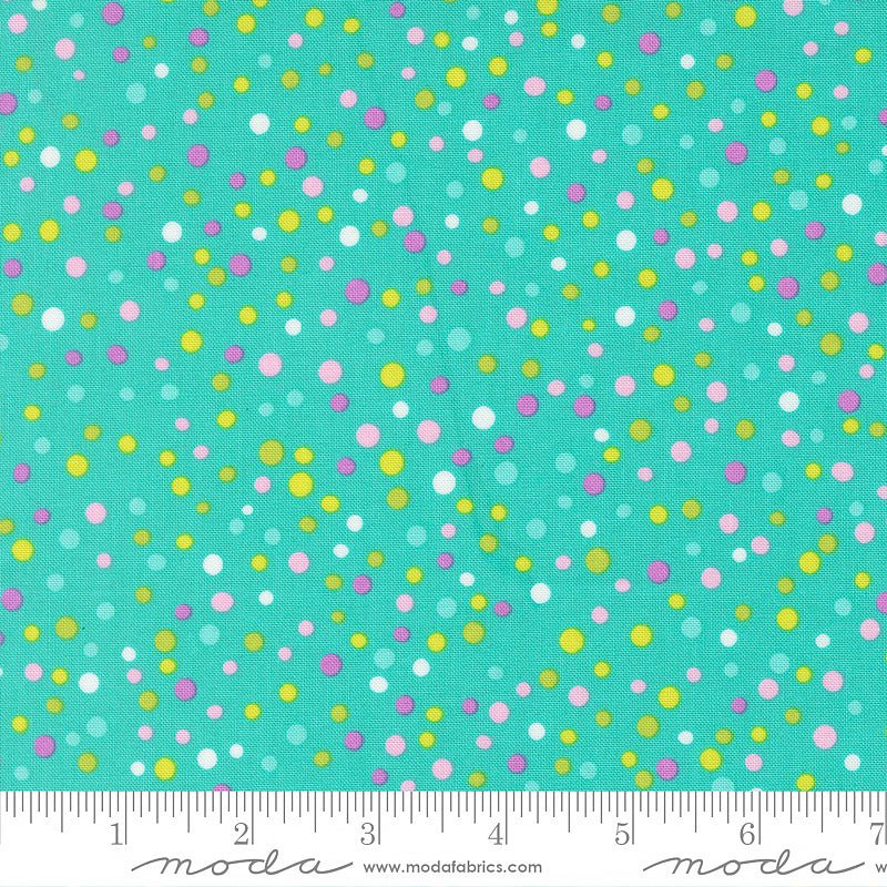 Pick Me! Little Dot Aqua - Moda from Fort Worth Fabric Studio