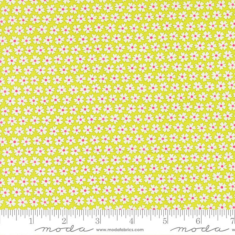 Pick Me! Pocket of Posies Lime - Moda from Fort Worth Fabric Studio