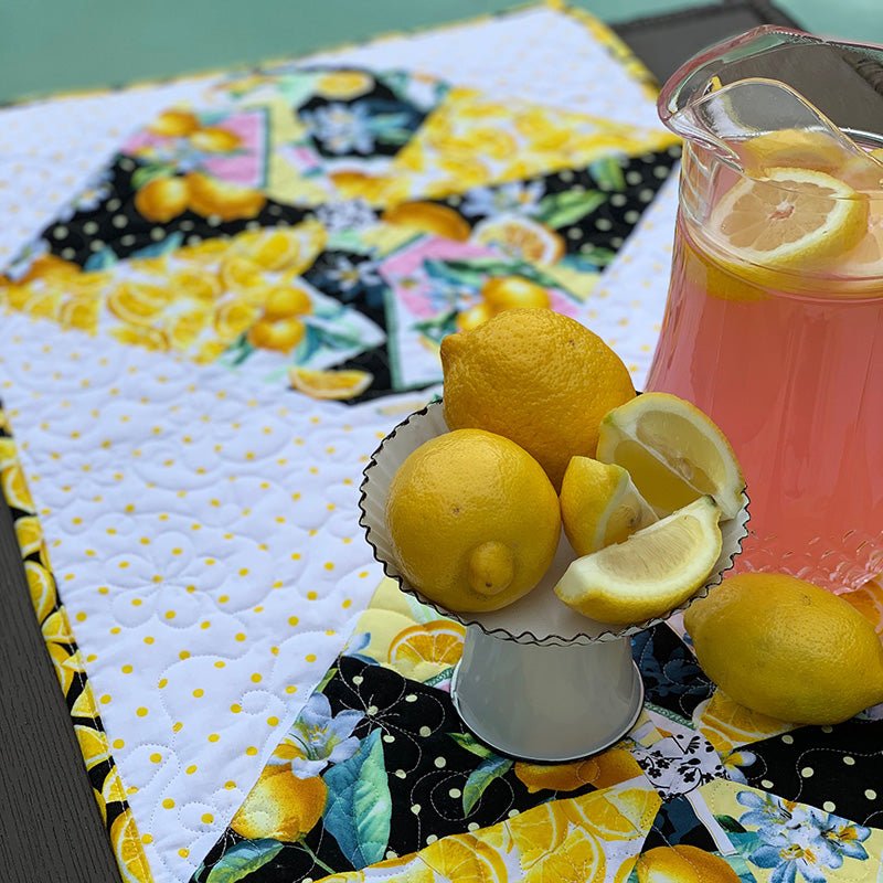 Pin-Tucked Pinwheel Table Runner | PDF Pattern - Fort Worth Fabric Studio from Fort Worth Fabric Studio