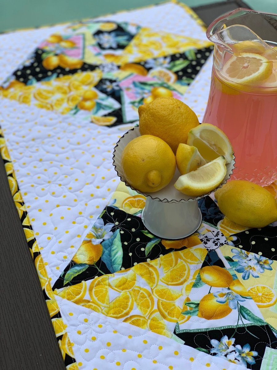 Pin-Tucked Pinwheel Table Runner | PDF Pattern - Fort Worth Fabric Studio from Fort Worth Fabric Studio