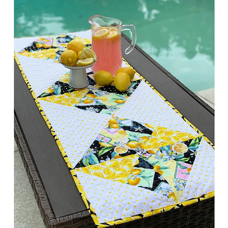 Pin-Tucked Pinwheel Table Runner | PDF Pattern - Fort Worth Fabric Studio from Fort Worth Fabric Studio