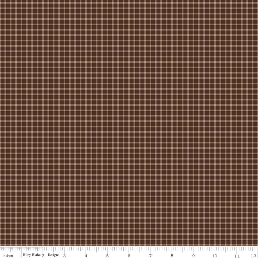 Plaid - Venture Club Explorer Brown - Riley Blake from Fort Worth Fabric Studio