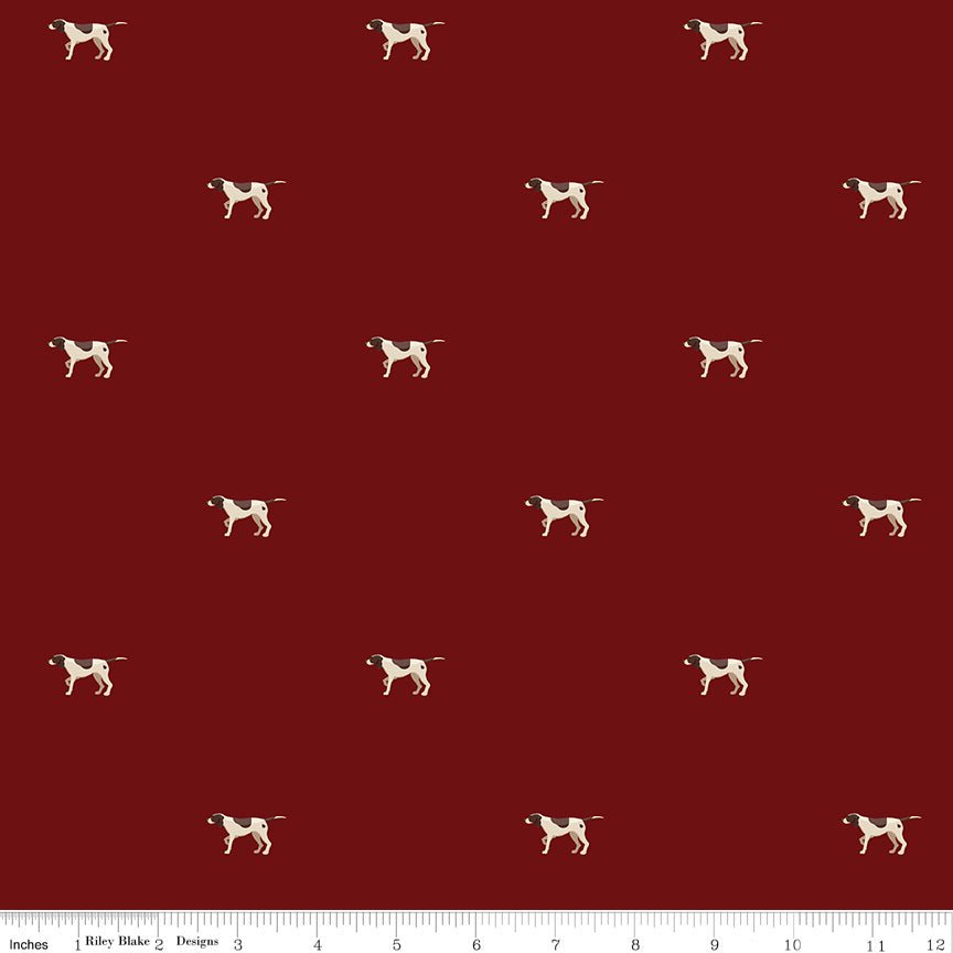 Plaid - Venture Club Pointers Mahogany - Riley Blake from Fort Worth Fabric Studio