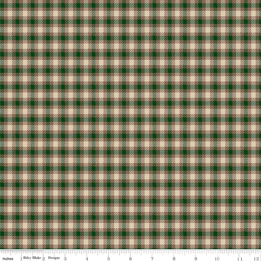 Plaid - Venture Club Scout Forest - Riley Blake from Fort Worth Fabric Studio