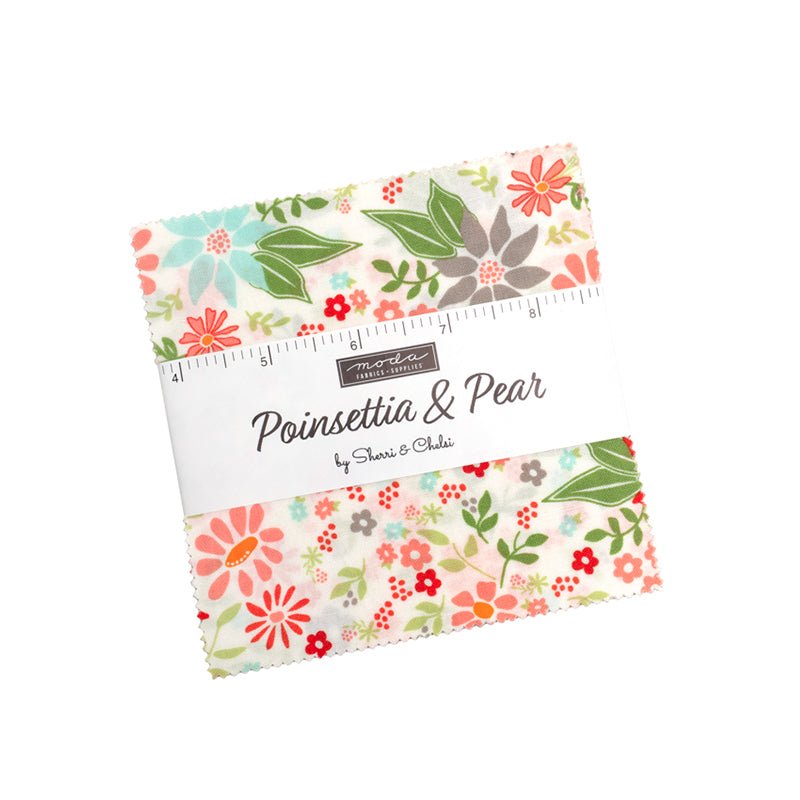 Poinsettia & Pear Charm Pack - Moda from Fort Worth Fabric Studio