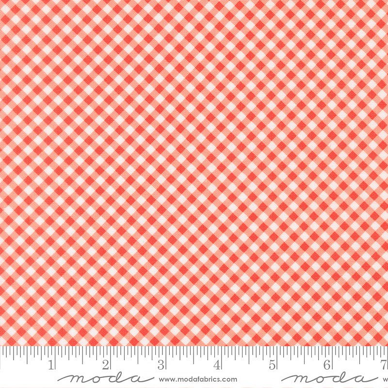 Poinsettia & Pear Checks & Plaids Geranium - Moda from Fort Worth Fabric Studio