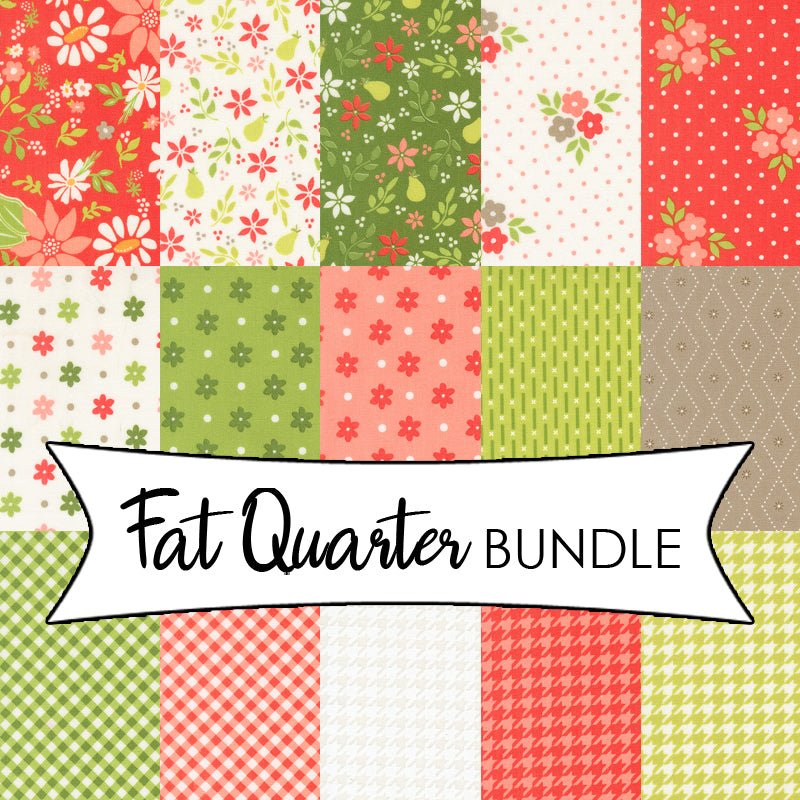 Poinsettia & Pear Fat Quarter Bundle - Moda from Fort Worth Fabric Studio