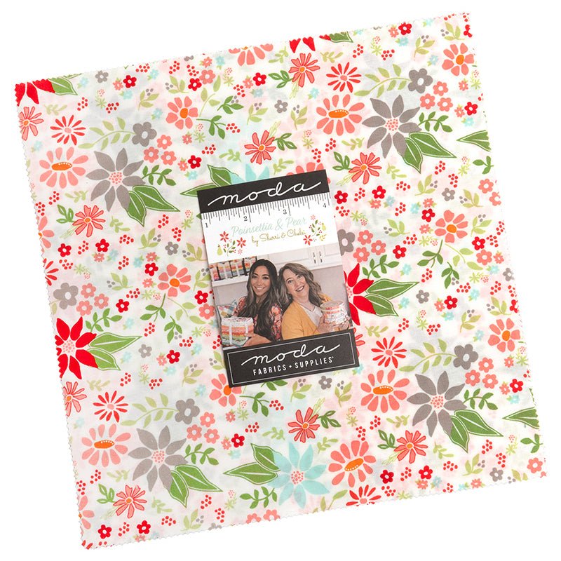 Poinsettia & Pear Layer Cake - Moda from Fort Worth Fabric Studio