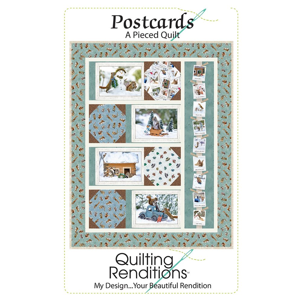 Postcards Quilt Pattern by Quilting Renditions - Quilting Renditions from Fort Worth Fabric Studio