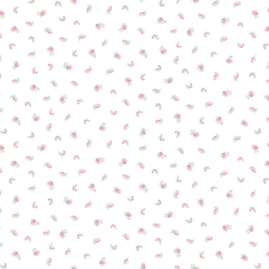 Pretty in Pink Rosebuds Buds - Timeless Treasures from Fort Worth Fabric Studio