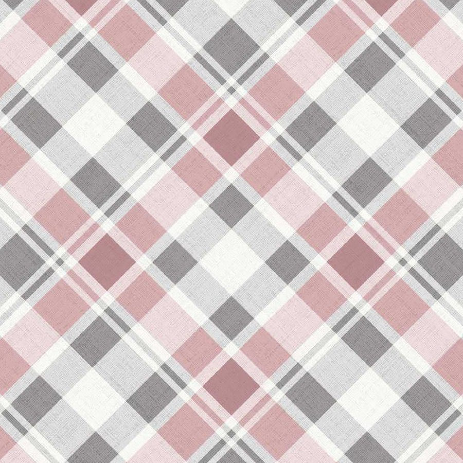 Pretty Scary Bias Plaid Rose - Studio E from Fort Worth Fabric Studio
