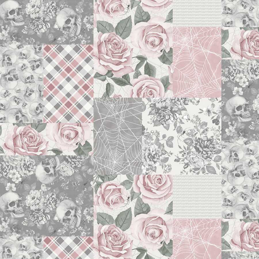 Pretty Scary Patchwork Rose - Studio E from Fort Worth Fabric Studio