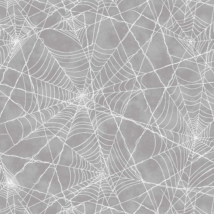 Pretty Scary Spiderweb Storm - Studio E from Fort Worth Fabric Studio
