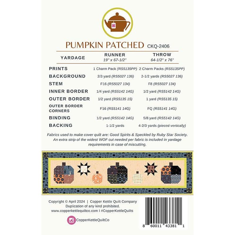 Pumpkin Patched Quilt Pattern by Copper Kettle Quilts - Copper Kettle Quilts from Fort Worth Fabric Studio