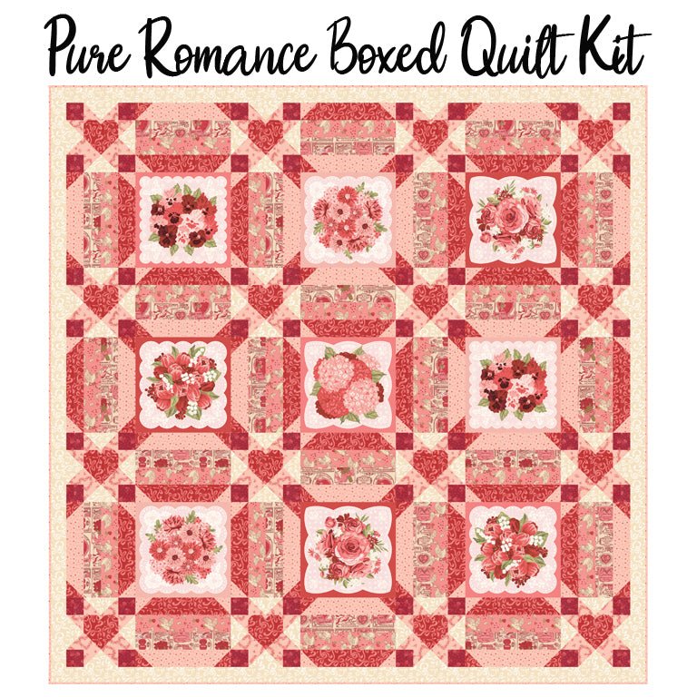 Pure Romance Boxed Quilt Kit with Je T'aime from Moda - Moda from Fort Worth Fabric Studio