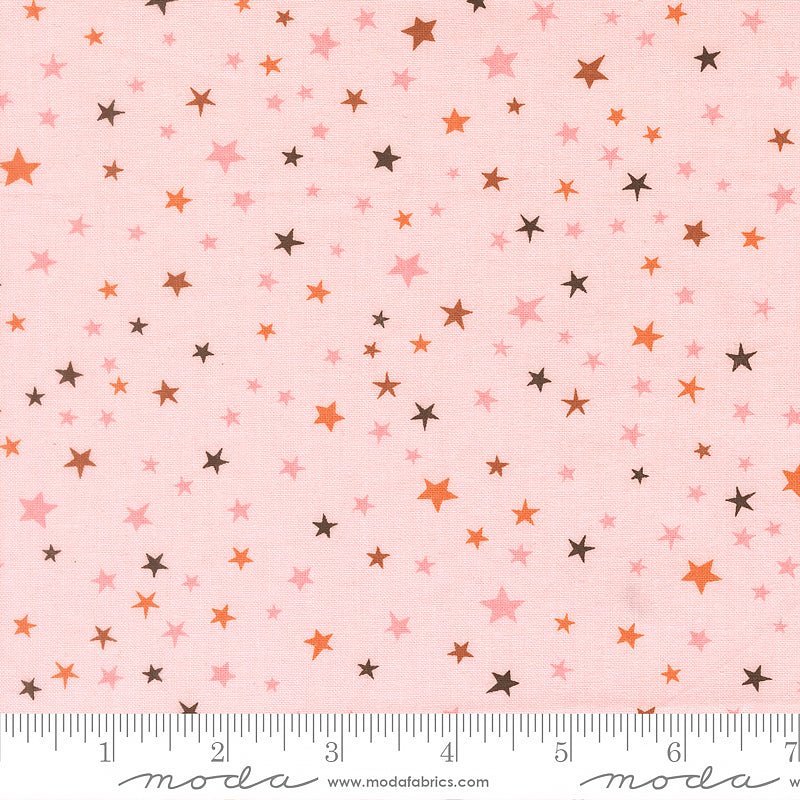 Purrs & Boos Stars Purrfect Pink – Remnant 38″ × 44″ - Moda from Fort Worth Fabric Studio
