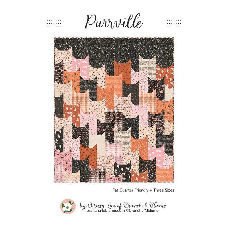 Purrville Quilt Pattern by Branch & Blume - Branch & Blume from Fort Worth Fabric Studio