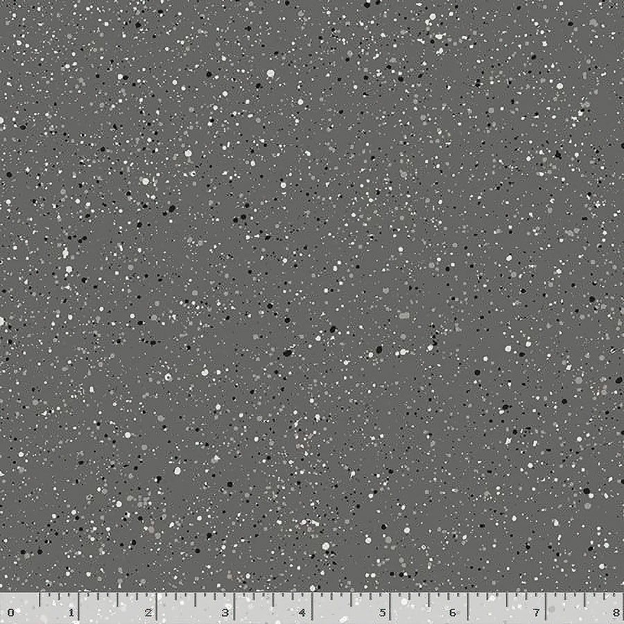 Quilt Doodle Drops Charcoal – Remnant 29″ × 44″
