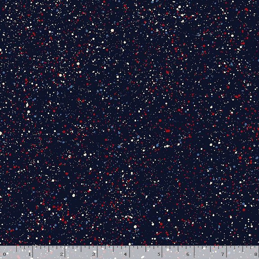 Quilt Doodle Drops Navy - Marcus Fabrics from Fort Worth Fabric Studio