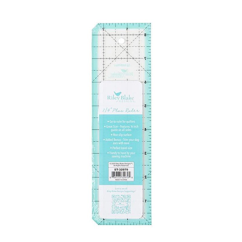 Quilty Tools ¼" Plus Ruler by Riley Blake - Riley Blake from Fort Worth Fabric Studio
