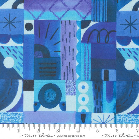 Radiant Geometrics Sky - Moda from Fort Worth Fabric Studio