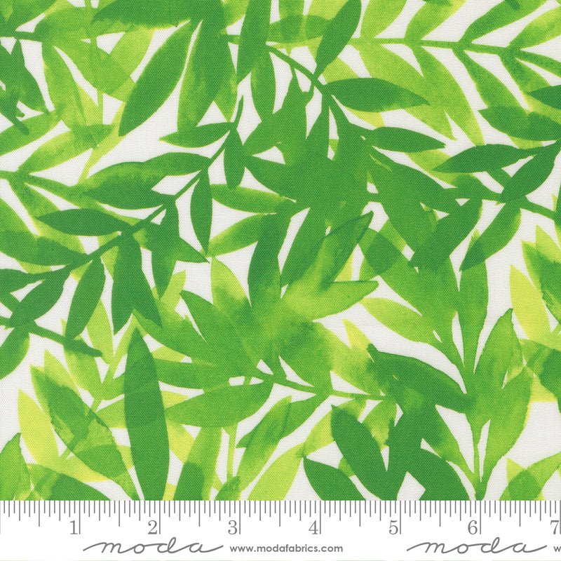 Radiant Leaves Grass - Moda from Fort Worth Fabric Studio