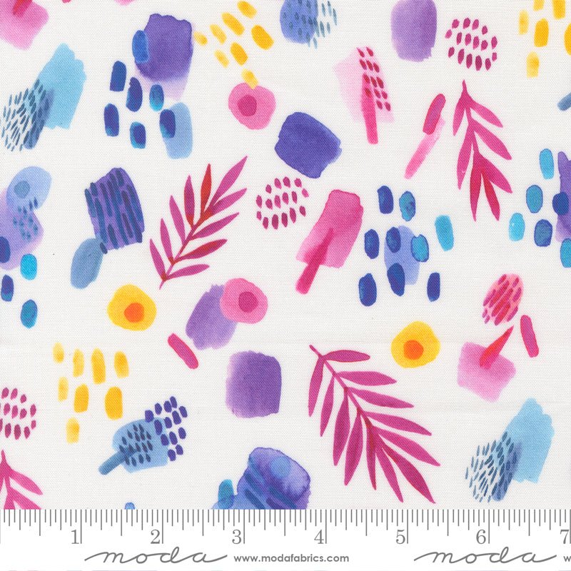 Radiant Reeds & Dots Rainbow - Moda from Fort Worth Fabric Studio