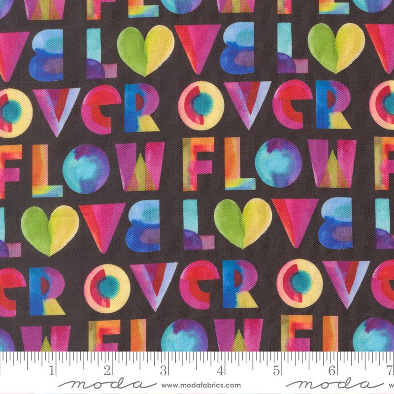 Radiant Text & Words Midnight - Moda from Fort Worth Fabric Studio