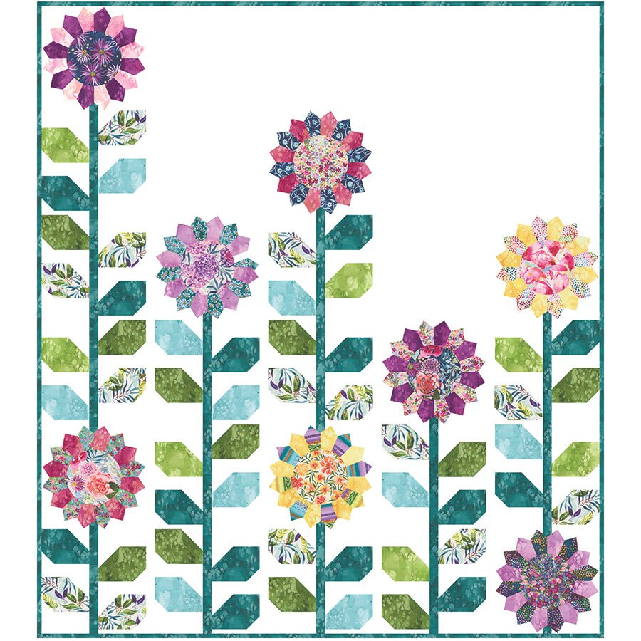 Reach for the Sun Quilt Pattern by Create Joy Project - Copper Kettle Quilts from Fort Worth Fabric Studio
