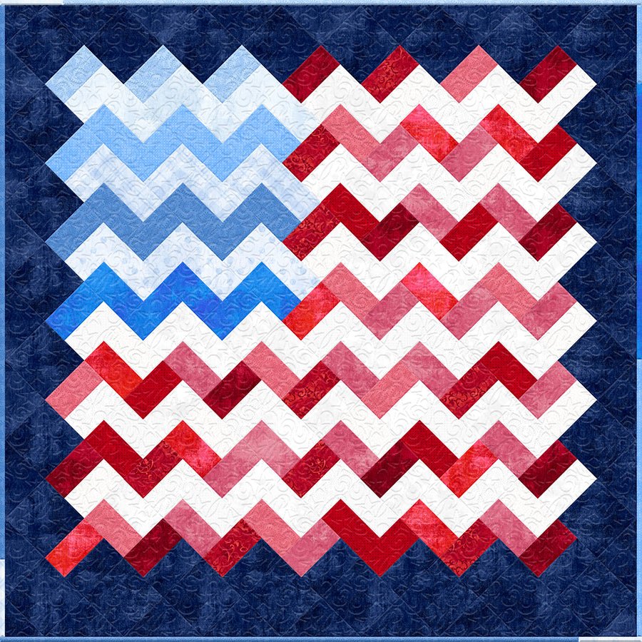 Red, White & Two Kit with Patriotic Pop from Wilmington - Wilmington Prints from Fort Worth Fabric Studio