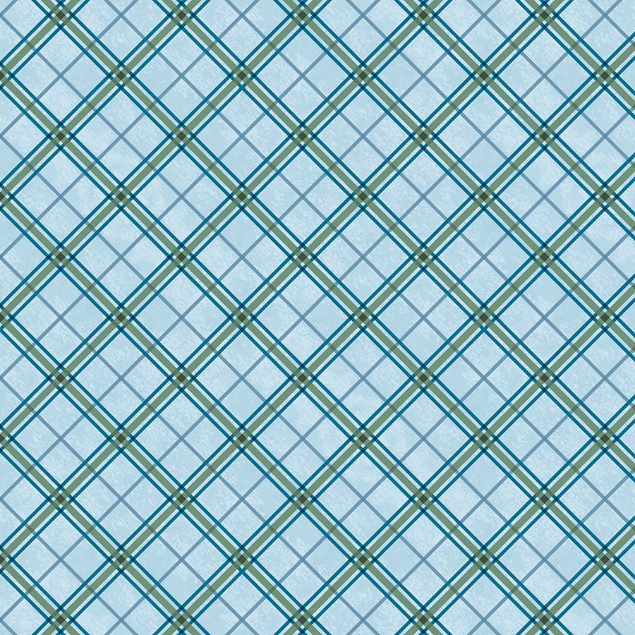 Reeled In Plaid Light Blue - Wilmington Prints from Fort Worth Fabric Studio
