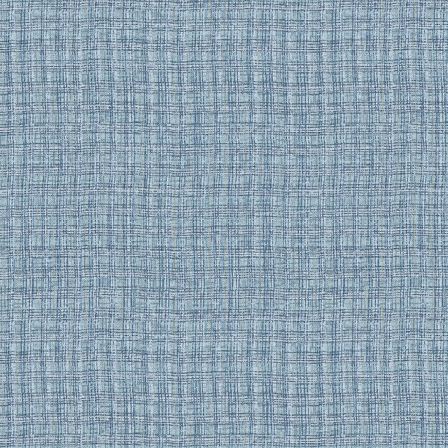 Return of the Blue Bird of Happiness Window Pane Plaid Blue - Henry Glass from Fort Worth Fabric Studio