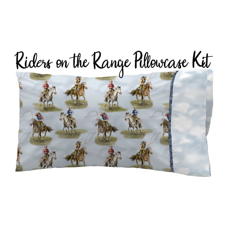 Riders on the Range Pillowcase Kit from Wilmington - Wilmington Prints from Fort Worth Fabric Studio