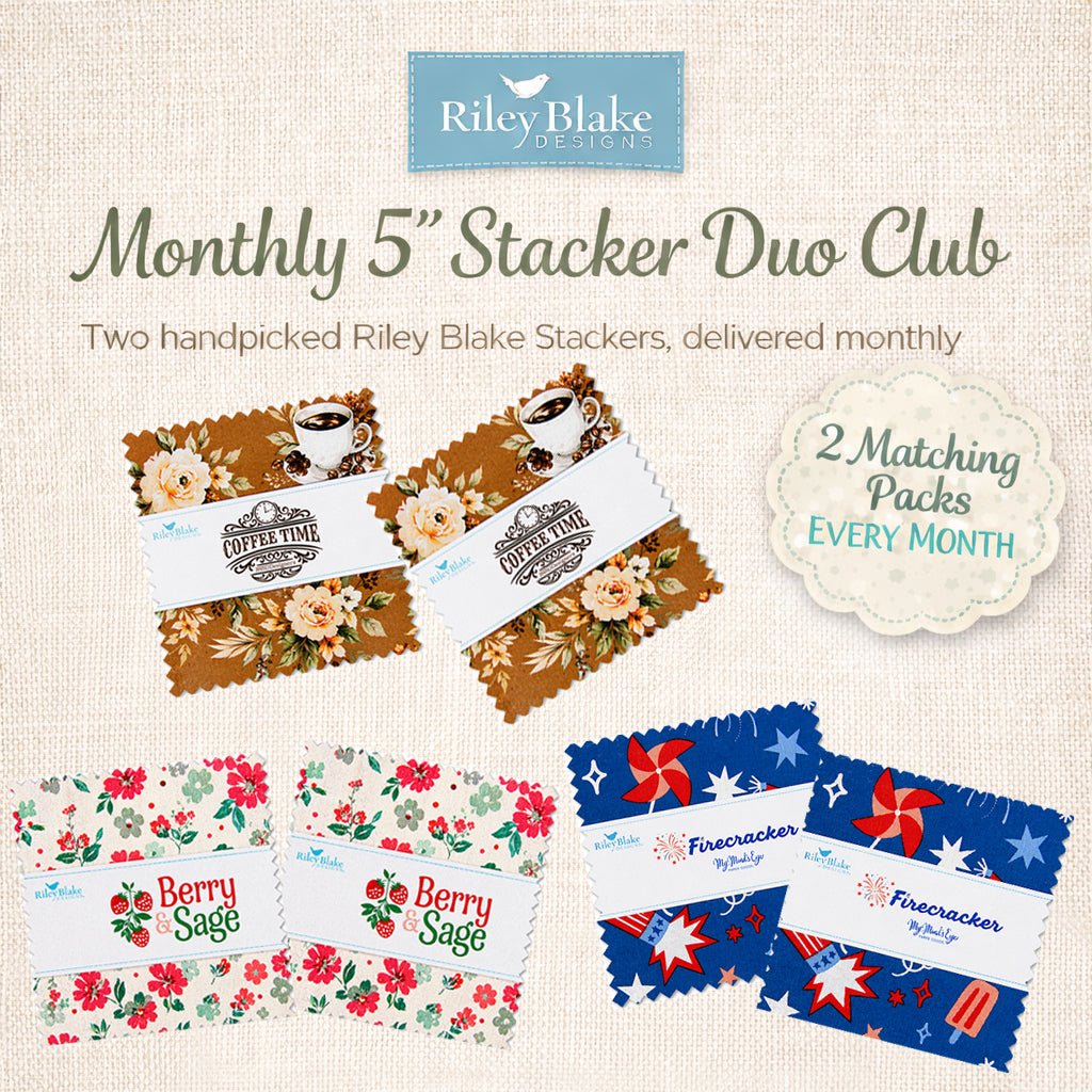 Riley Blake 5" Stacker Duo Club - Fort Worth Fabric Studio from Fort Worth Fabric Studio