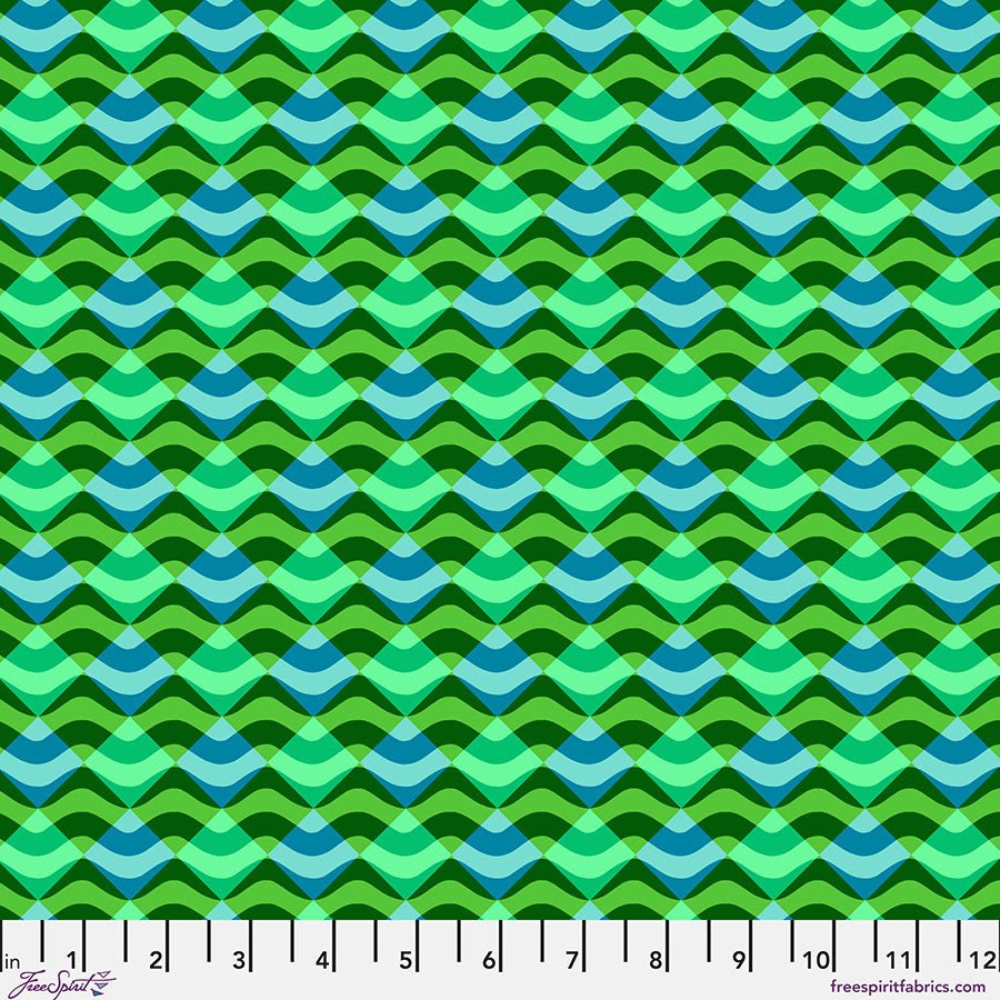 Riviera Cannes Green - Free Spirit from Fort Worth Fabric Studio