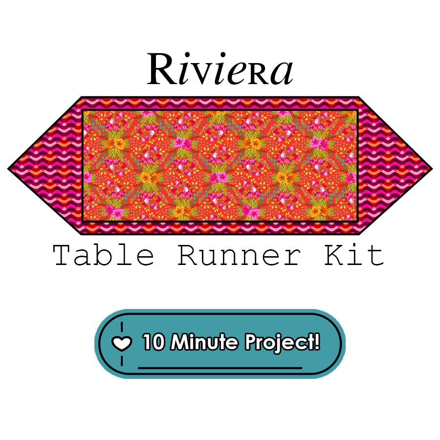 Riviera Table Runner Kit Free Spirit - Free Spirit from Fort Worth Fabric Studio