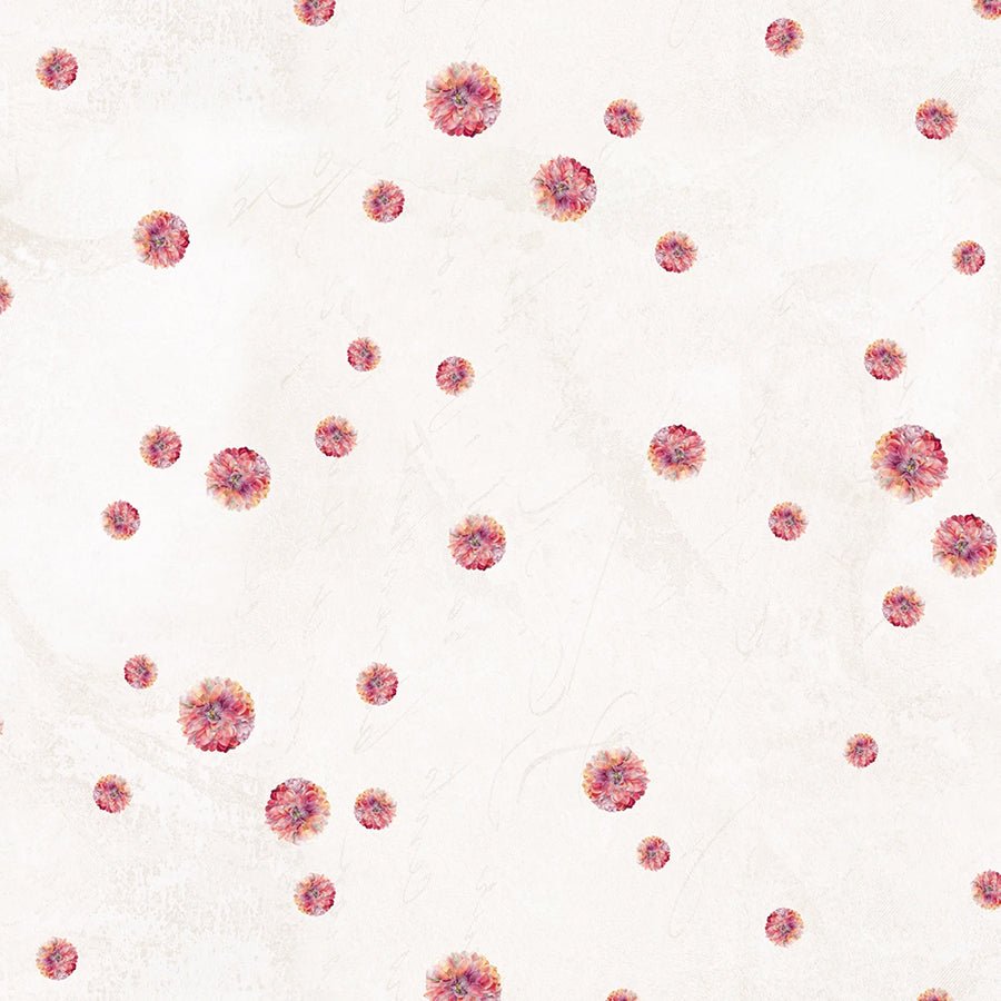 Rosé All Day Teeny Blooms Cream - Studio E from Fort Worth Fabric Studio
