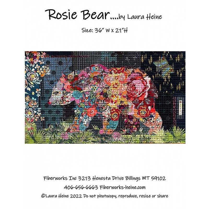 Rosie Bear Collage Pattern from Fiberworks Inc - Fiberworks Inc from Fort Worth Fabric Studio