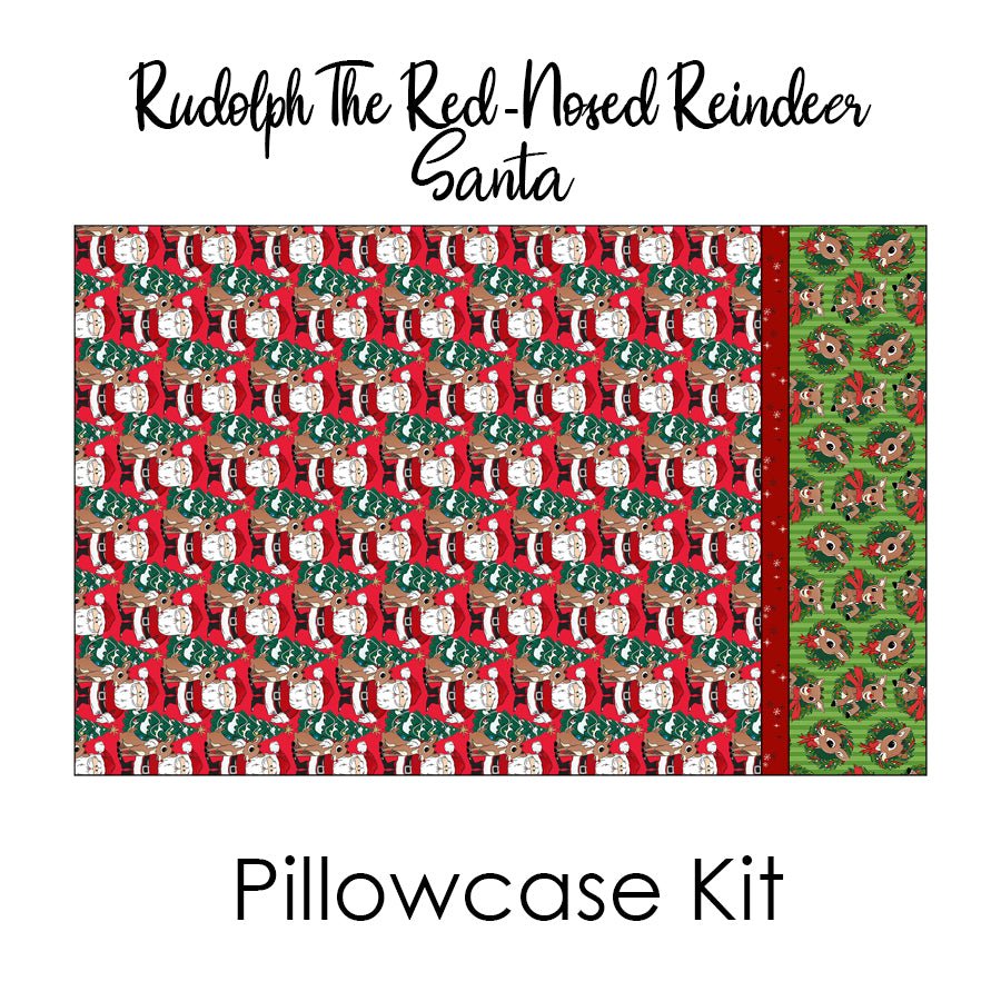 Rudolph The Red - Nosed Reindeer Santa Pillowcase Kit from Northcott - Northcott from Fort Worth Fabric Studio
