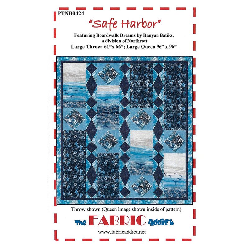 Safe Harbor Quilt Pattern by The Fabric Addict - The Fabric Addict from Fort Worth Fabric Studio