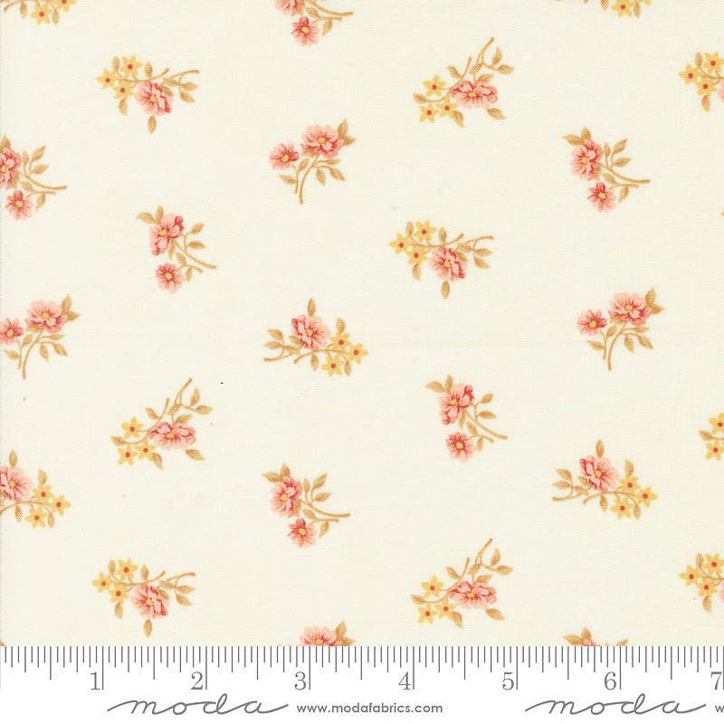 Sandalwood Rosalie Florals Opal - Moda from Fort Worth Fabric Studio