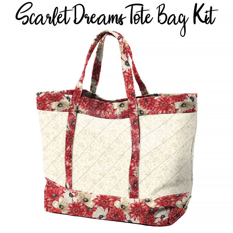 Scarlet Dreams Tote Bag Kit from Wilmington - Wilmington Prints from Fort Worth Fabric Studio