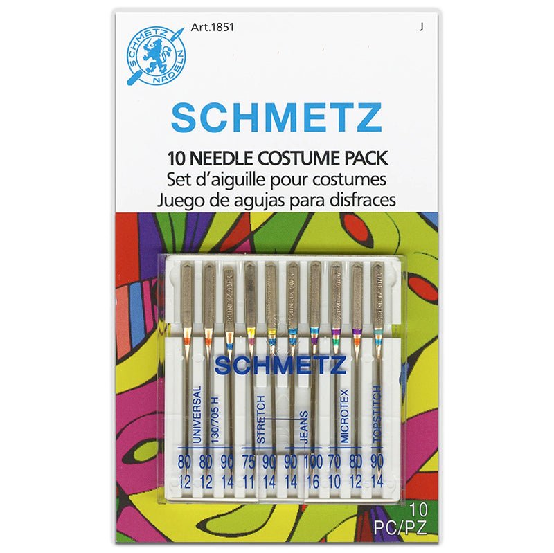 Schmetz Costume and Cosplay Assorted Machine Needles 10 Pack - Schmetz from Fort Worth Fabric Studio