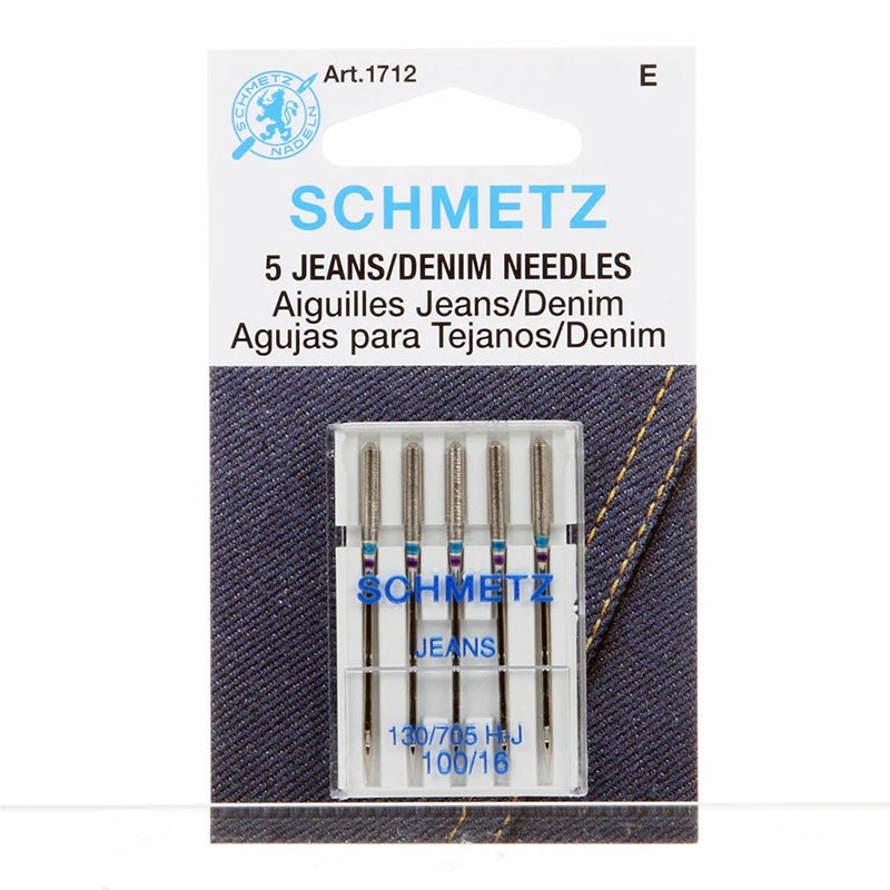 Schmetz Denim/Jeans Machine Needles 100/16 - Schmetz from Fort Worth Fabric Studio