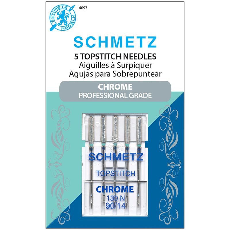 Schmetz Professional Grade Chrome Topstitch Machine Needles 90/14 - Schmetz from Fort Worth Fabric Studio