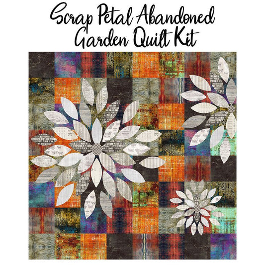 Scrap Petal Garden Quilt Kit with Tim Holtz Abandoned from Free Spirit - Free Spirit from Fort Worth Fabric Studio