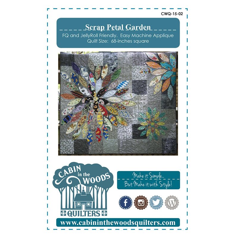 Scrap Petal Quilt Pattern by Cabin in the Woods Quilters - Cabin in the Woods Quilters from Fort Worth Fabric Studio